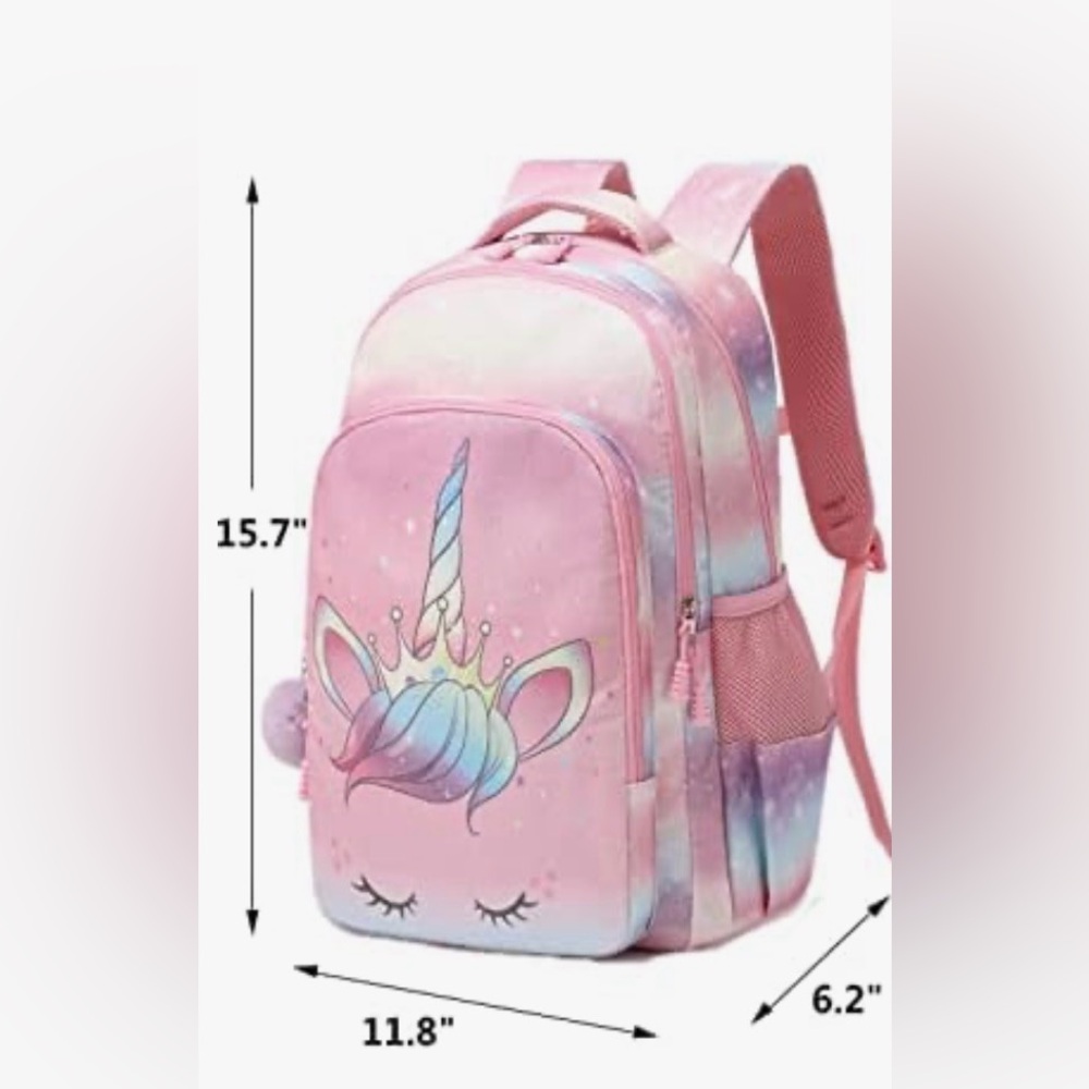 Charming Pink Unicorn Kids Backpack